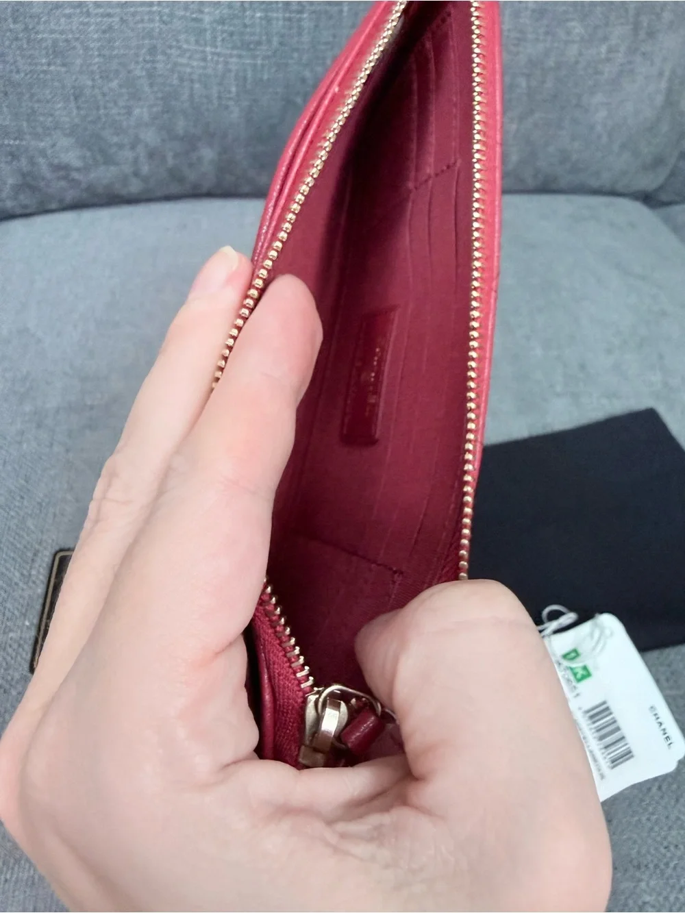CHANEL CC mademoiselle slim zippy wallet